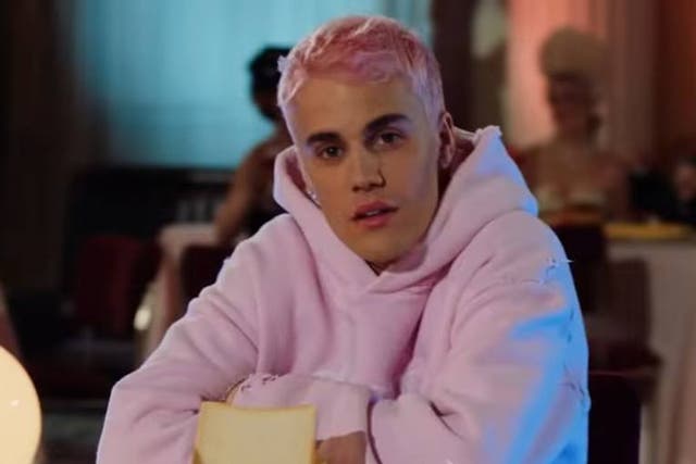 Justin Bieber in his video for 'Yummy'