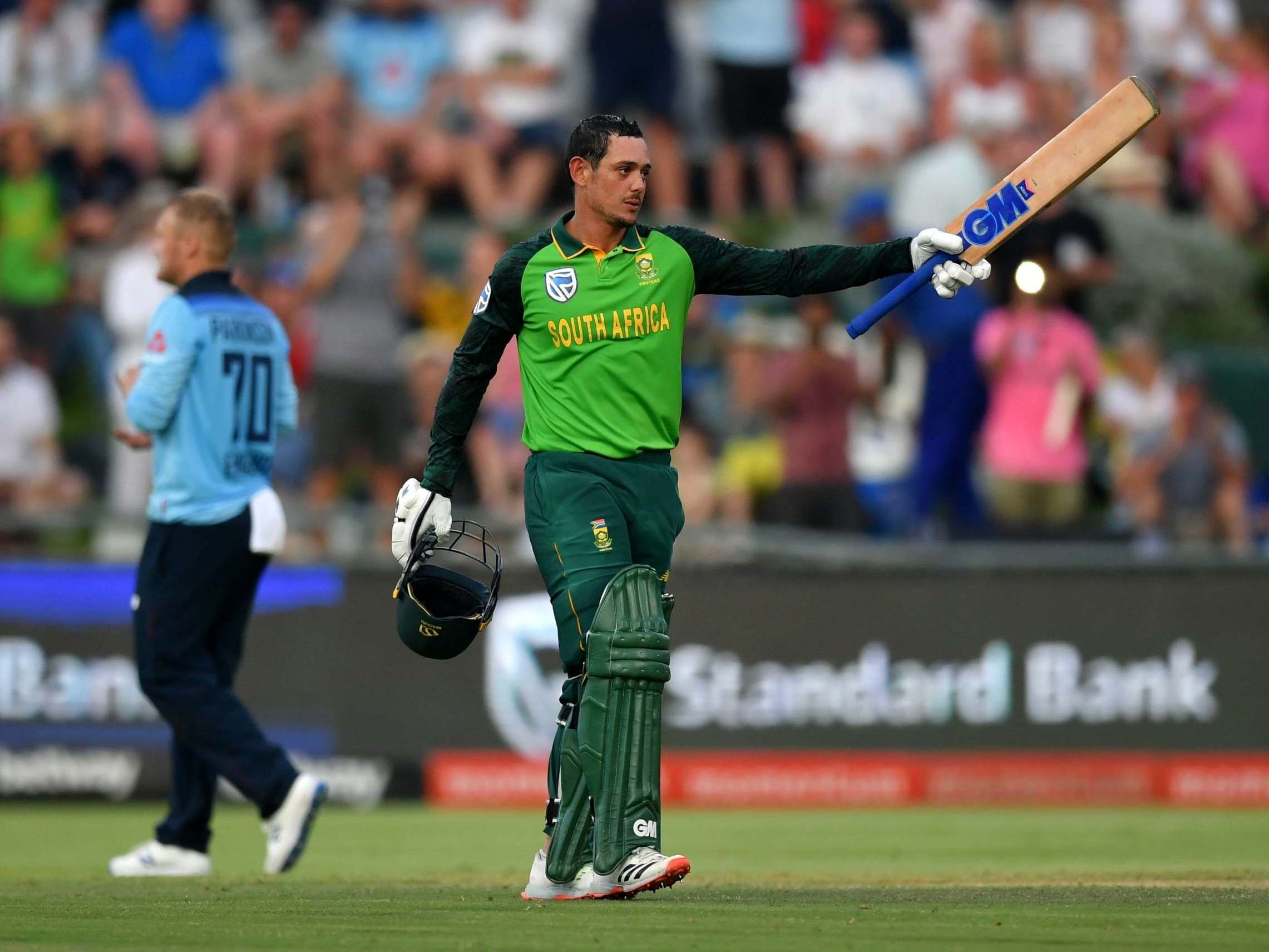 Quinton de Kock's century got South Africa over the line in the first ODI