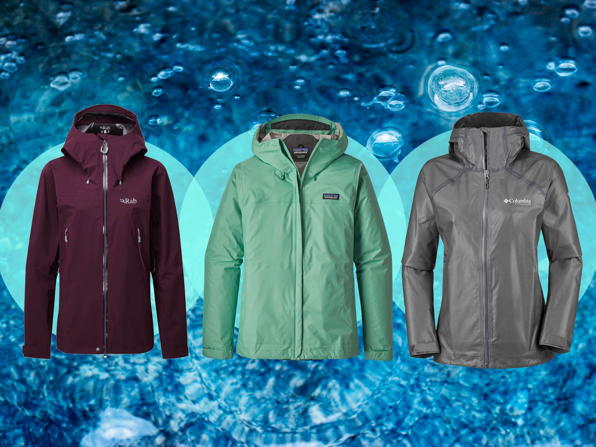 ladies short rain jackets