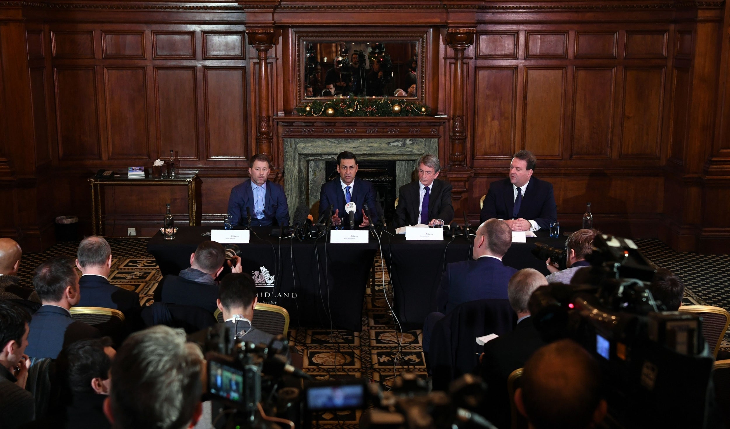 Woodward, Walters and Unsworth set up the Offside Trust to campaign to keep children in sport safe (AFP/Getty)