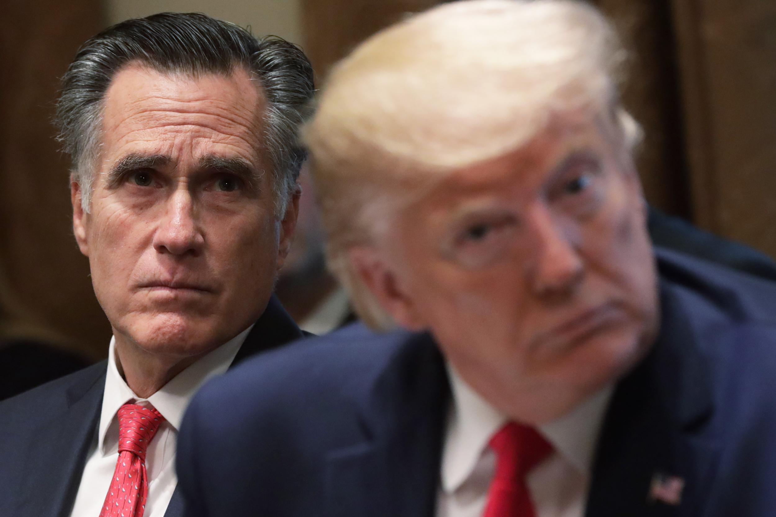Trump promotes conspiracy theory that Romney is a Democrat 'secret asset' after he votes to convict president
