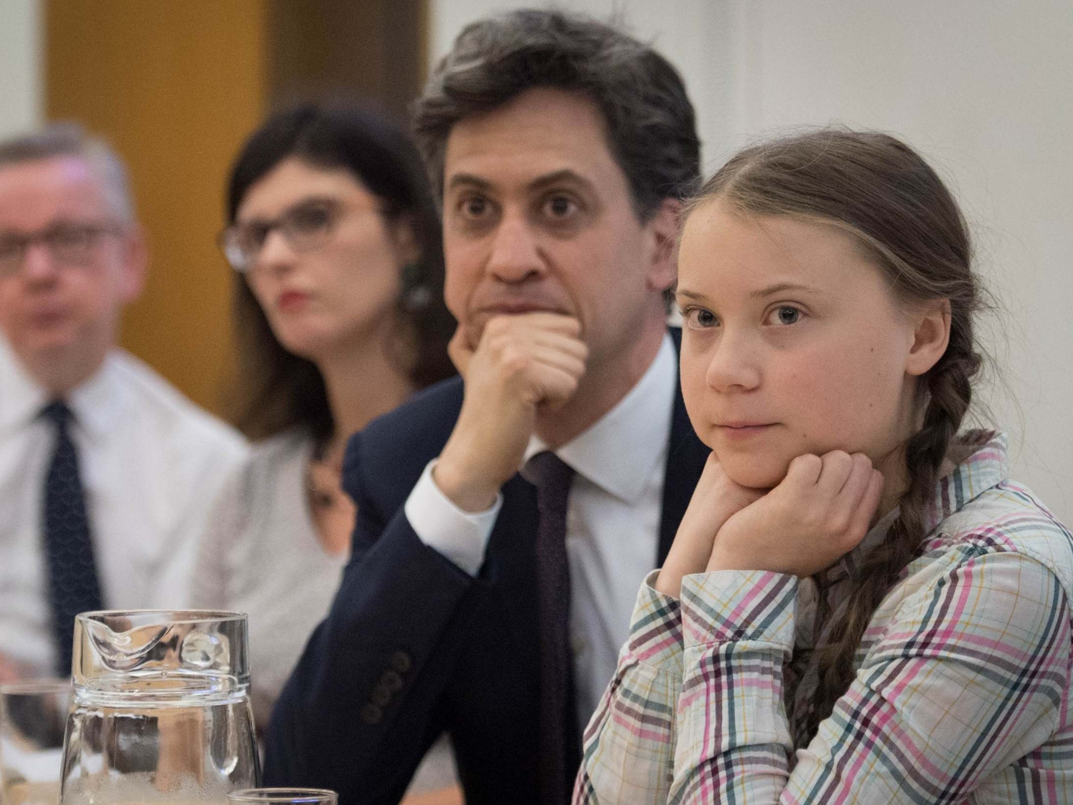 Ed Miliband with climate campaigner Greta Thunberg