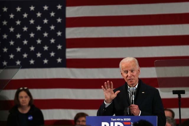 Biden in New Hampshire on Tuesday - his chances are not dead yet