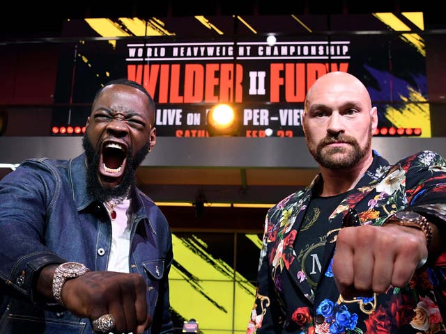 Deontay Wilder and Tyson Fury meet against on 22 February