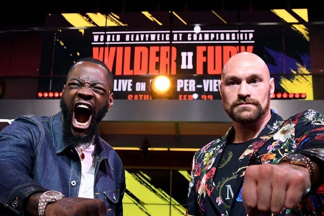 Deontay Wilder and Tyson Fury meet against on 22 February