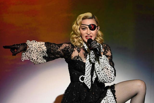 Madonna performs live
