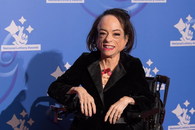 Liz Carr attends the National Lottery Awards 2018