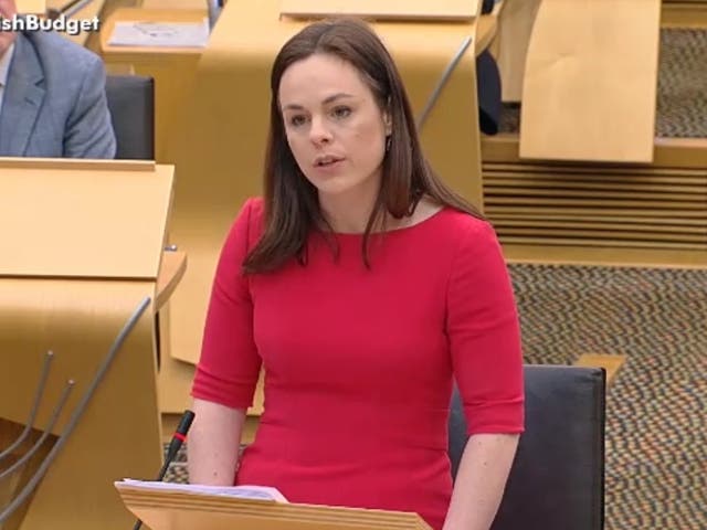 Kate Forbes MSP delivers Scottish budget