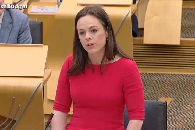 Kate Forbes MSP delivers Scottish budget
