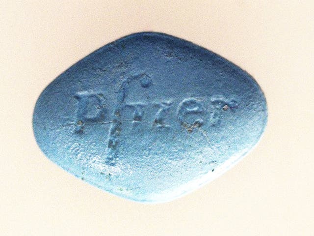 A Viagra pill