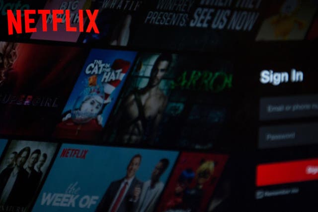 The Netflix homepage is seen on a computer in Washington, DC, on 10 July 2019.
