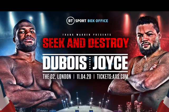 Dubois vs Joyce will headline The O2 Arena