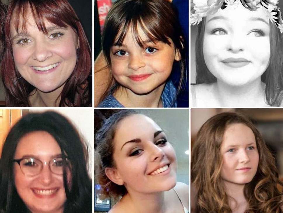 Six of the 22 victims of the Manchester Arena terror attack: (clockwise from top left) Elaine McIver, 43; Saffie Roussous, 8; Sorrell Leczkowski, 14; Megan Hurley, 15; Olivia Campbell-Hardy, 15; Nell Jones, 14