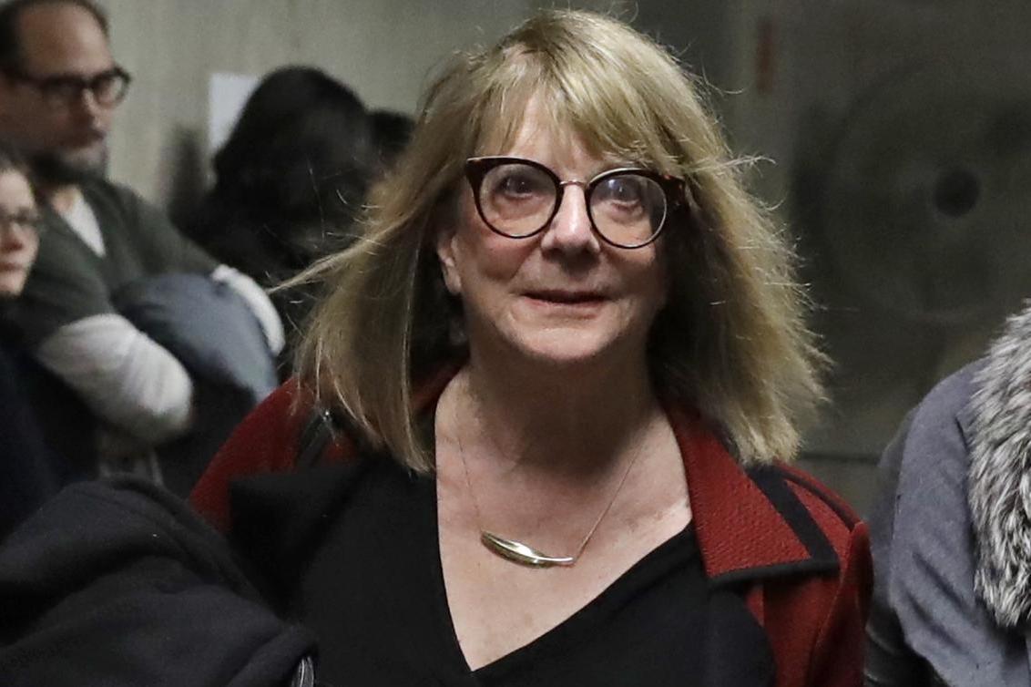 Psychologist Elizabeth Loftus leaves Harvey Weinstein's trial on 7 February 2020 in New York City.