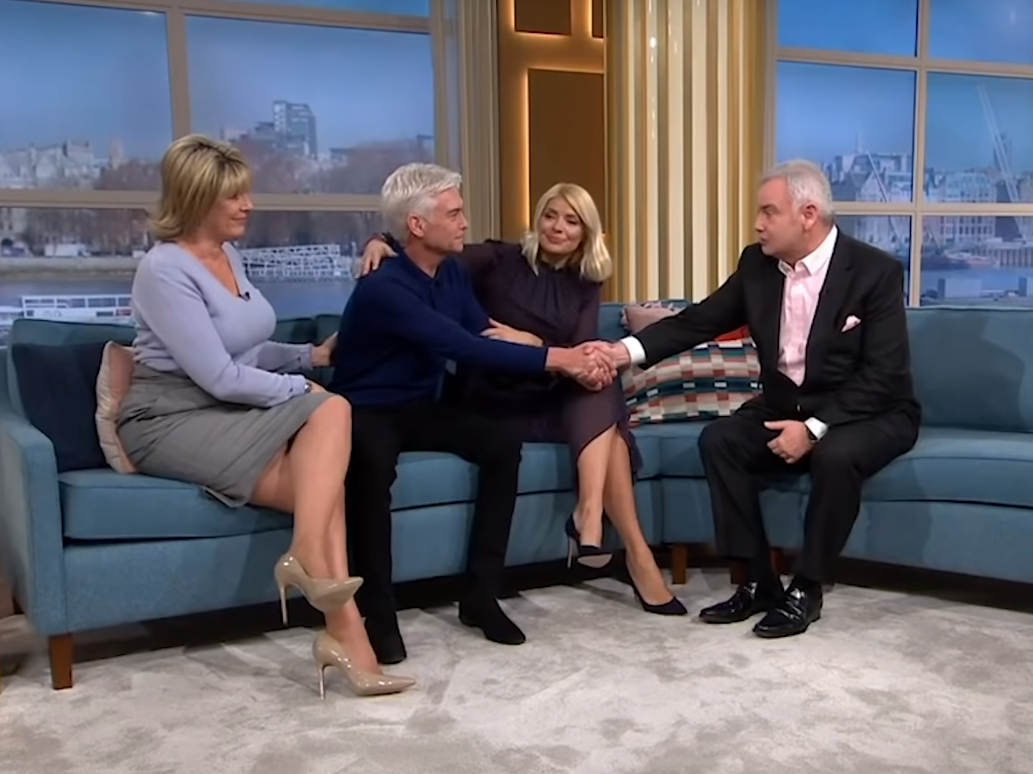 Phillip Schofield Defends Eamonn Holmes Jokes After Coming Out As Gay He Lightened A Very Emotional Moment