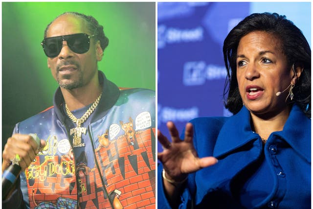 Snoop Dogg (left) has received a furious rebuke from Susan Rice (right) over his comments about Gayle King