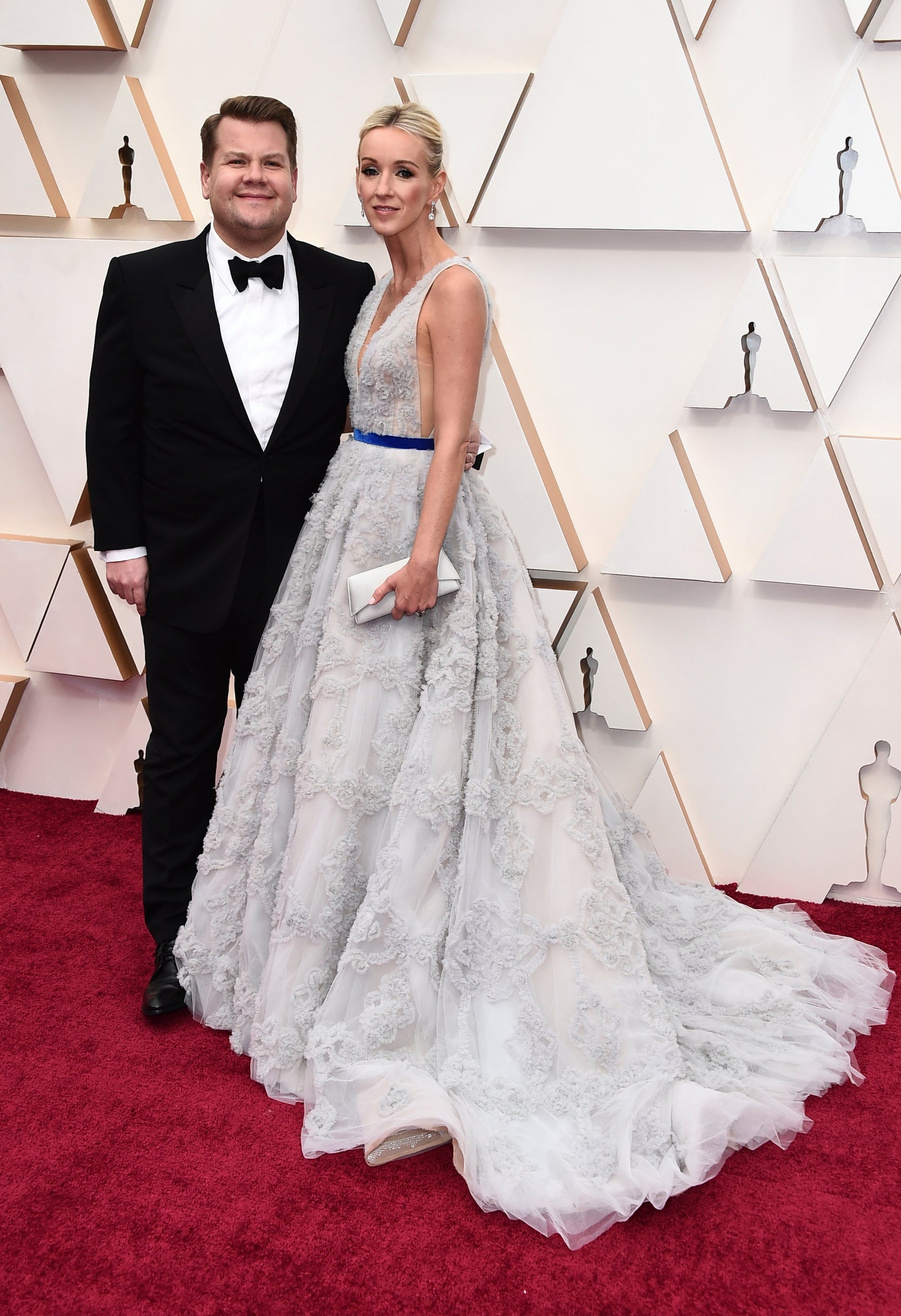 James Corden and Julia Carey