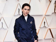 Timothée Chalamet's Oscar outfit compared to parking valet 