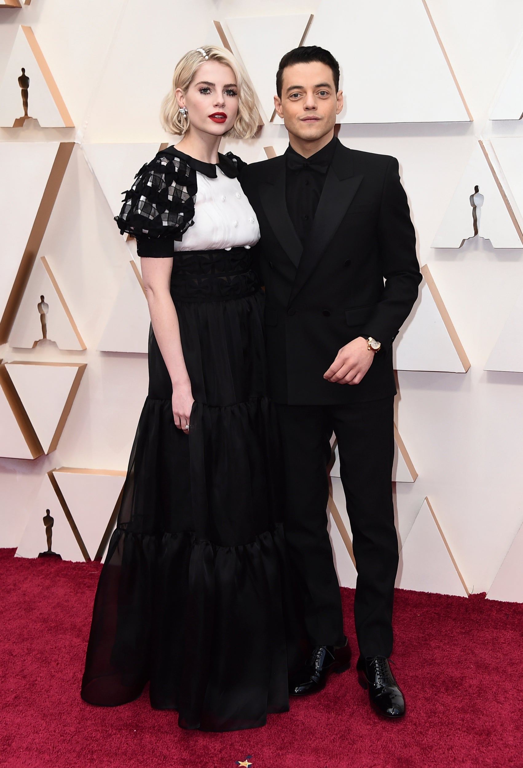Lucy Boynton and Rami Malek