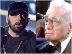 Martin Scorsese didn't seem to enjoy Eminem's Oscars performance