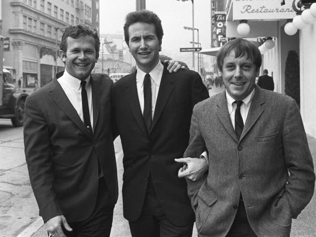 From left, Bob Shane, John Stewart and Nick Reynolds in LA in 1967