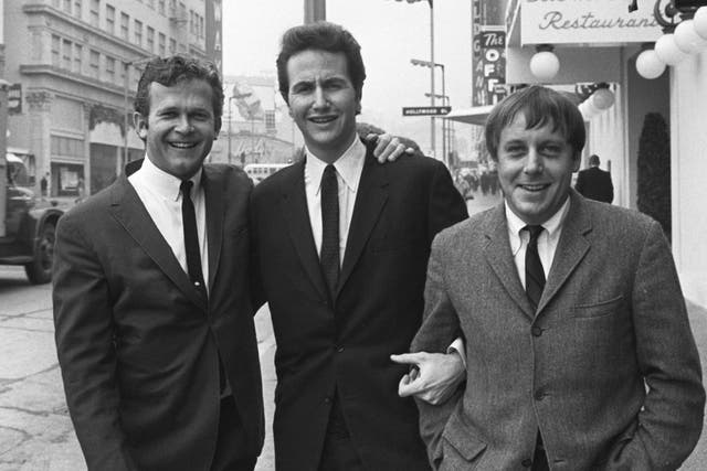 From left, Bob Shane, John Stewart and Nick Reynolds in LA in 1967