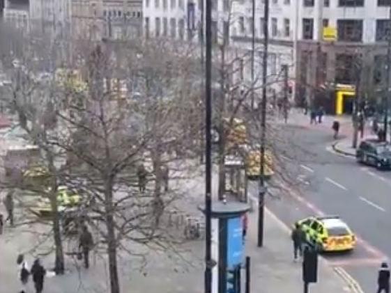 Manchester stabbing: Two injured in targeted attack in city centre