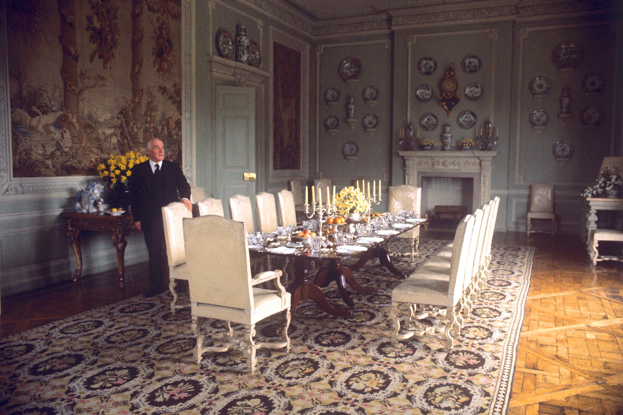 Lady Baillie was on trend and the dining room reflects this