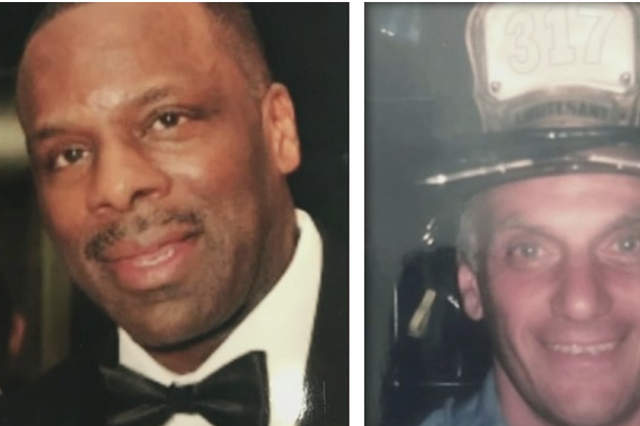 Firefighters Richard Jones, 63, (left) and Paul Deo Jr, 74, (right) died on Friday from 9/11-related illnesses after working for the department at Ground Zero following the terror attacks on September 11, 2001. 