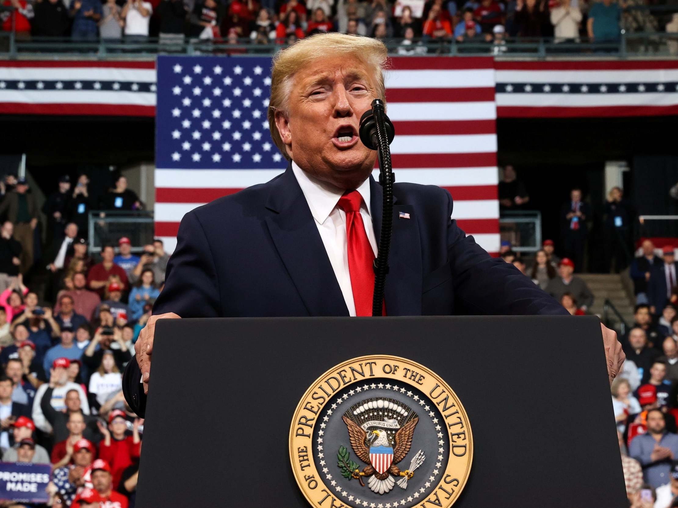 Trump mocks Elizabeth Warren with racist slur in Twitter rant after poor New Hampshire results