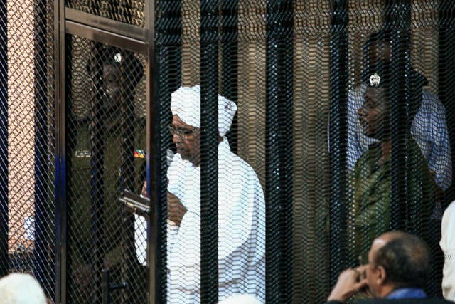 Sudan's ex-president Omar al-Bashir appears in court in the capital Khartoum, he will now be sent to the ICC for war crime charges