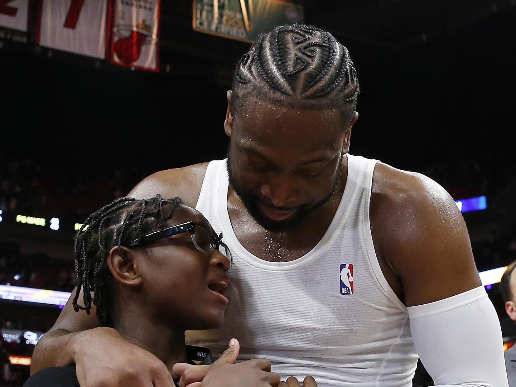 Dwyane Wade and Zaya in April 2019