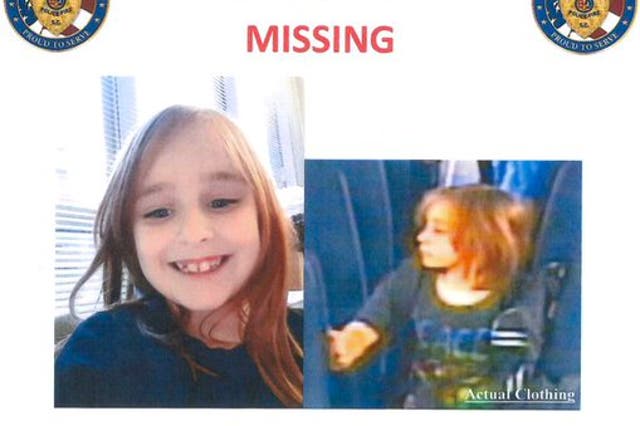 The missing child poster for Faye Swetlik