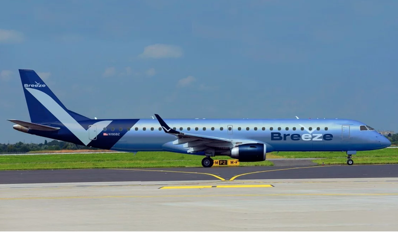 Breezy jet: the livery of David Neeleman's latest airline
