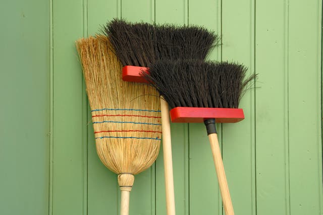 #Broomchallenge sees people try to stand brooms up straight
