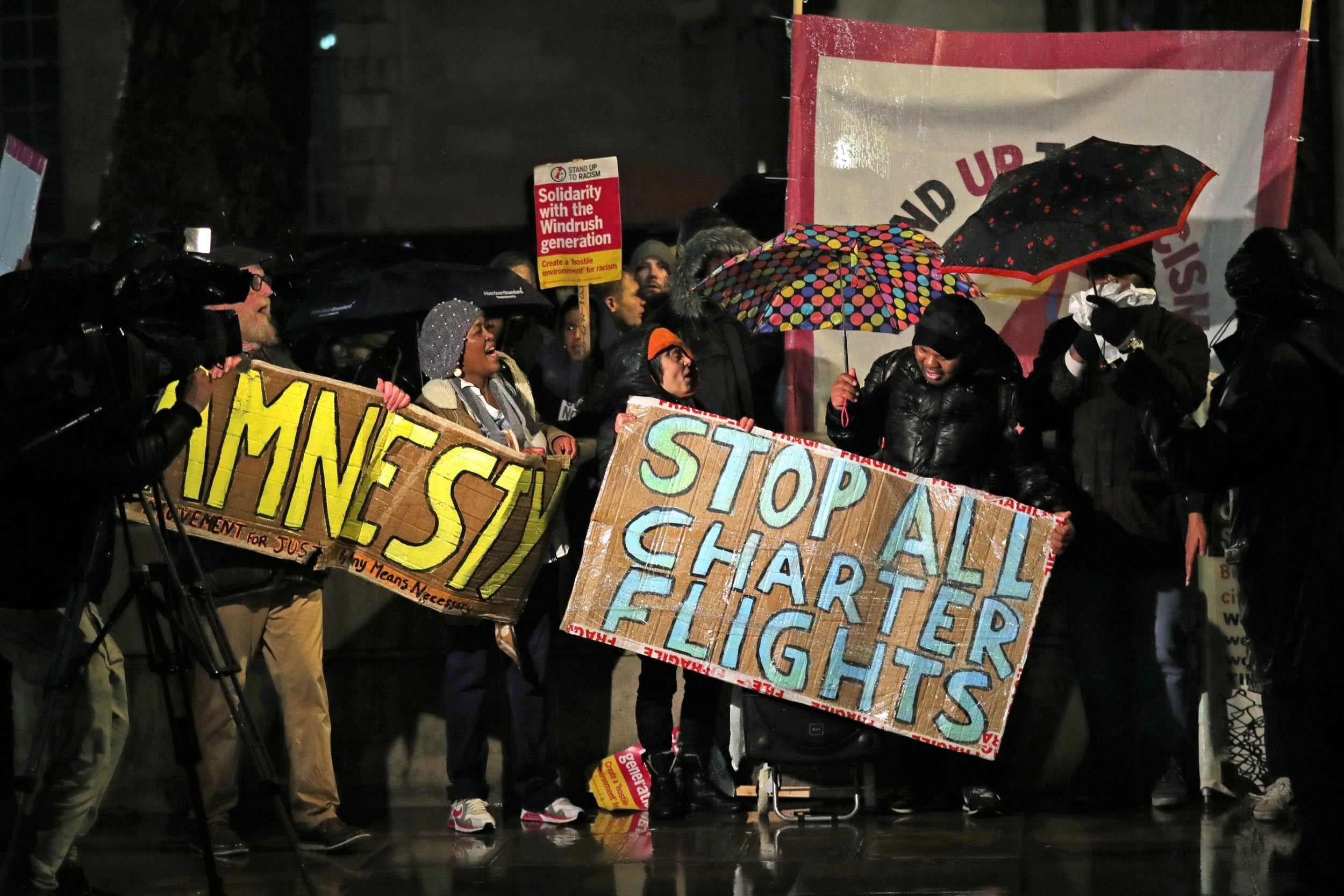 Protesters block Downing Street amid high-profile deportation cases