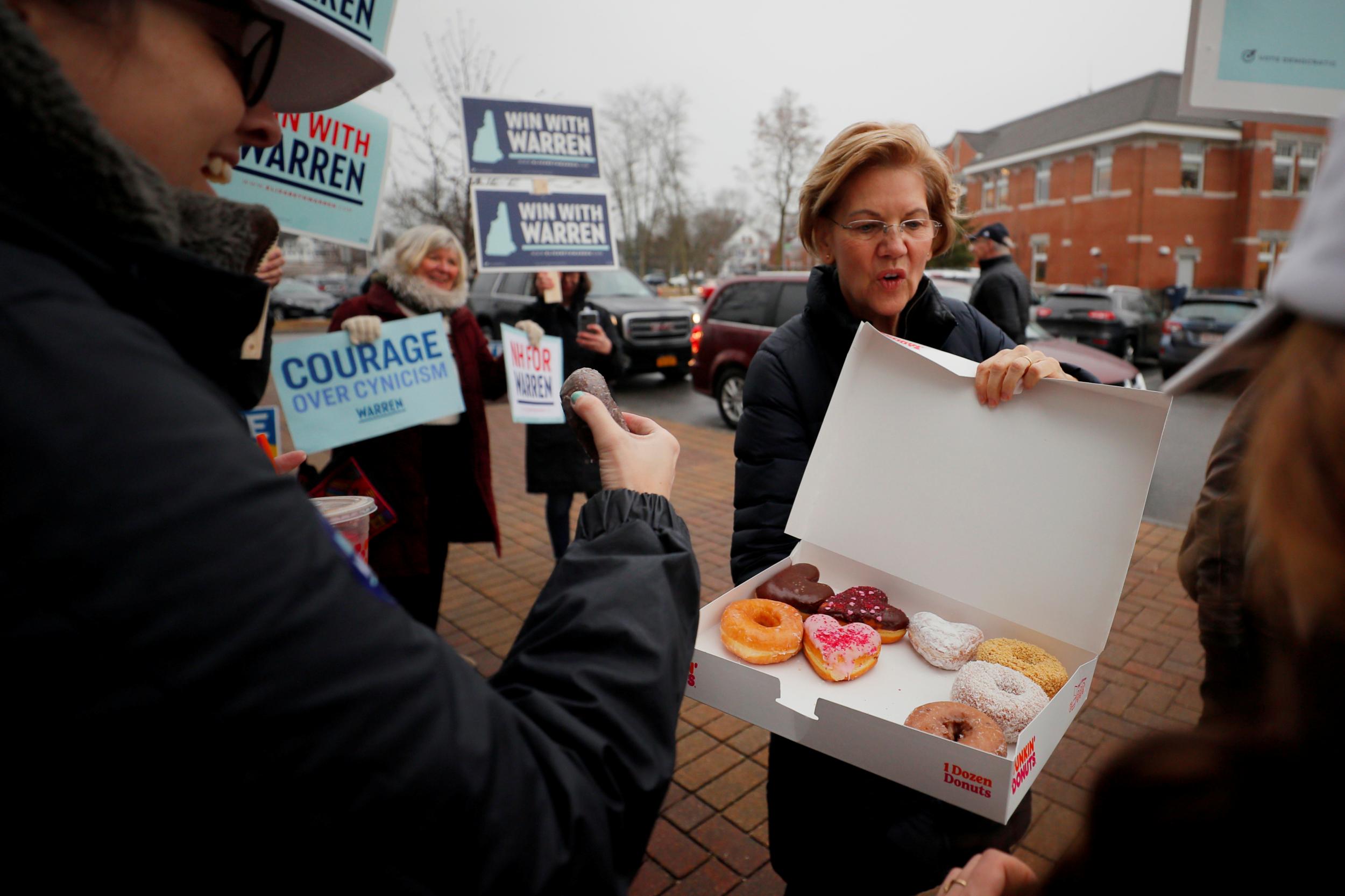 New Hampshire primary results – live: Trump weighs in on Democratic race as exit polls imminent in cliffhanger vote
