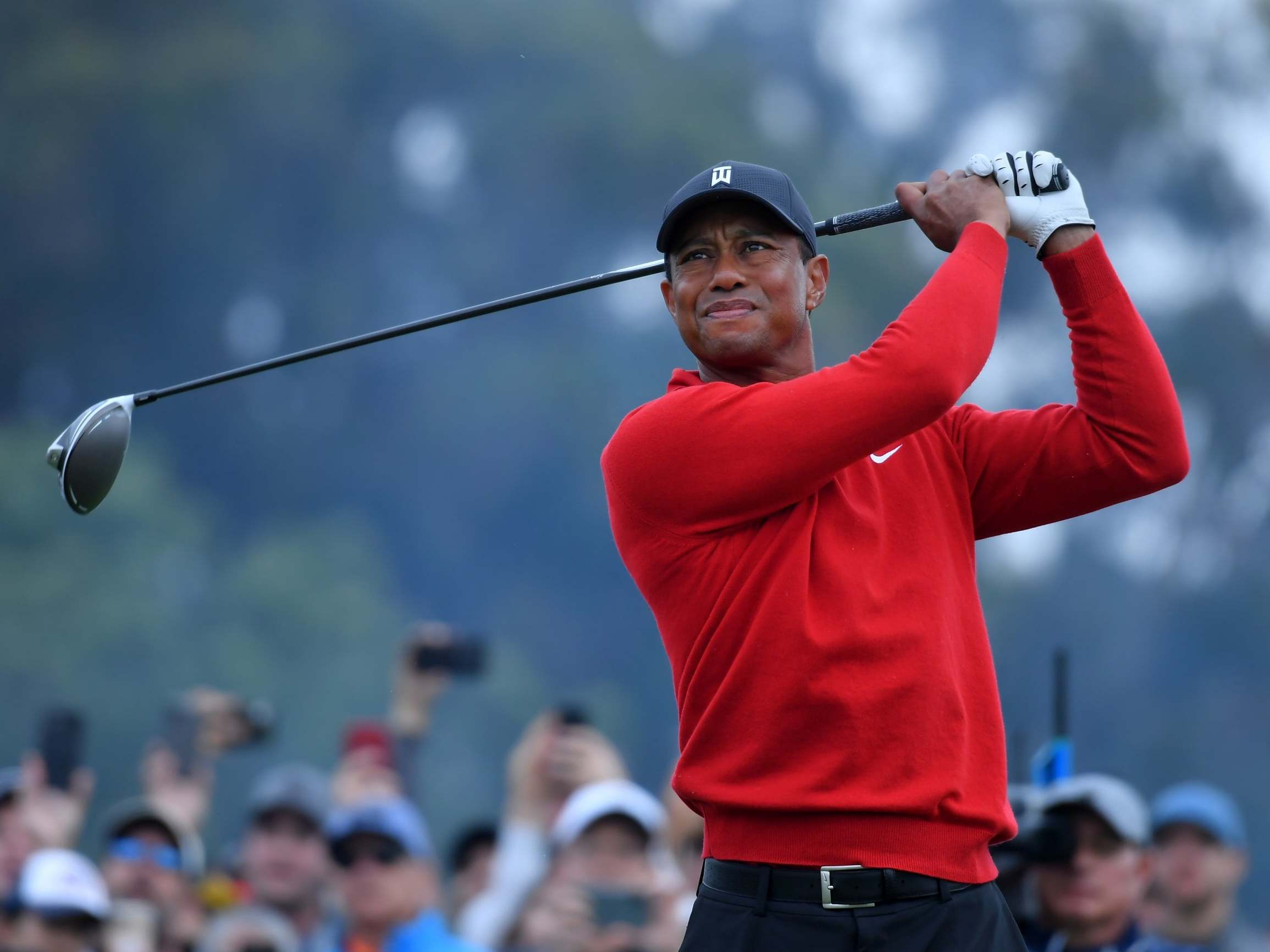 Tiger Woods at the Farmers Insurance Open at Torrey Pines South