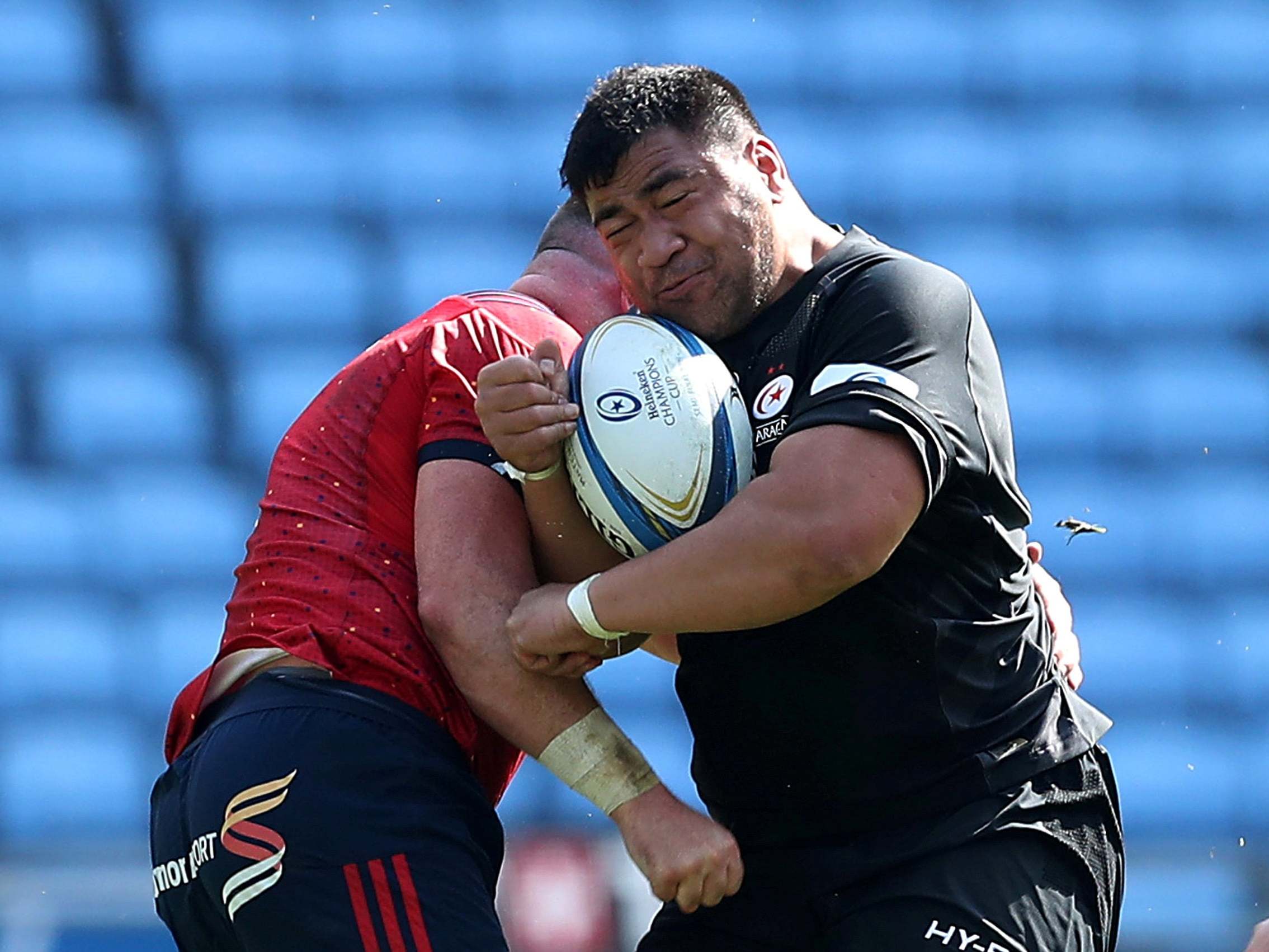 Titi Lamositele was ineligible when he played for Saracens against Racing 92 last month