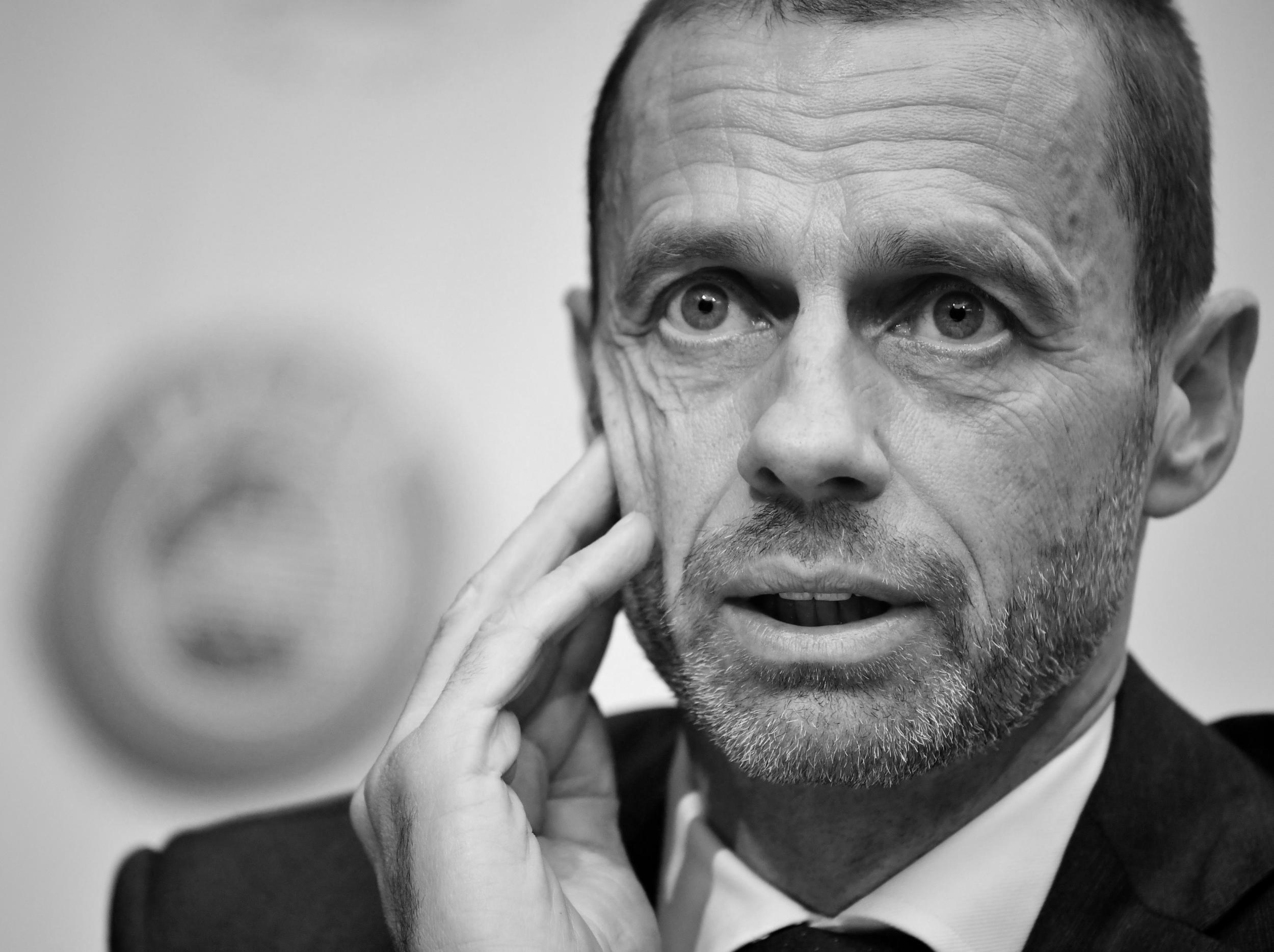 Uefa president Aleksander ?eferin