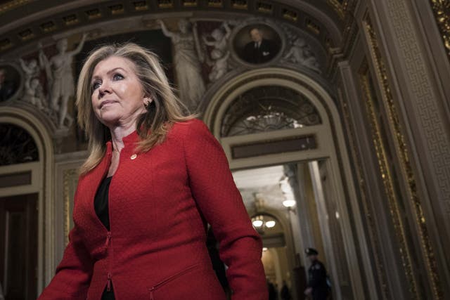 Republican Senator Marsha Blackburn blocked three election-security bills