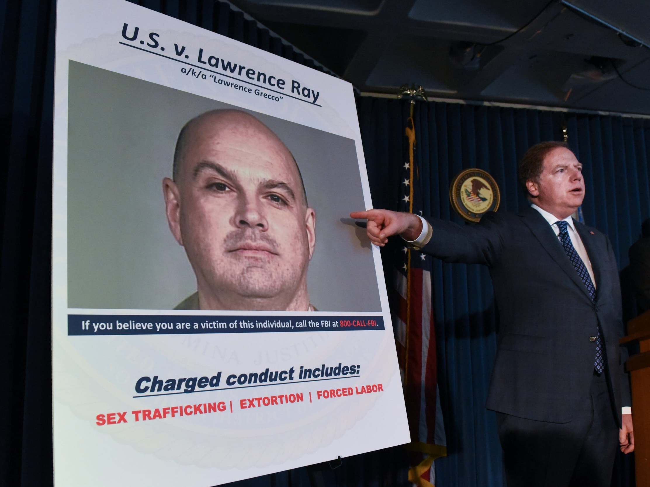 US attorney Geoffrey Berman said Lawrence Ray "exploited and abused young women and men emotionally, physically, and sexually"