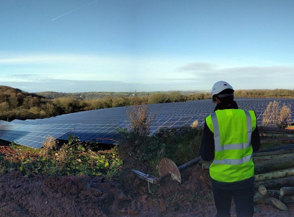 Newton Downs solar farm in Devon helps to create enough power for homes in five local parishes