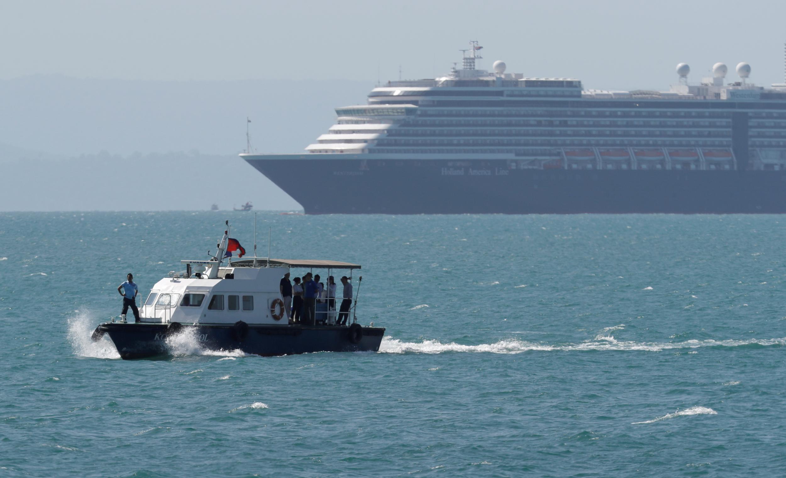 Holland America Line's Westerdam ship finally docks in Cambodia after two weeks at sea