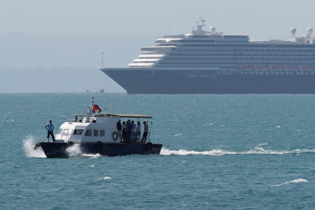 Holland America Line's Westerdam ship finally docks in Cambodia after two weeks at sea