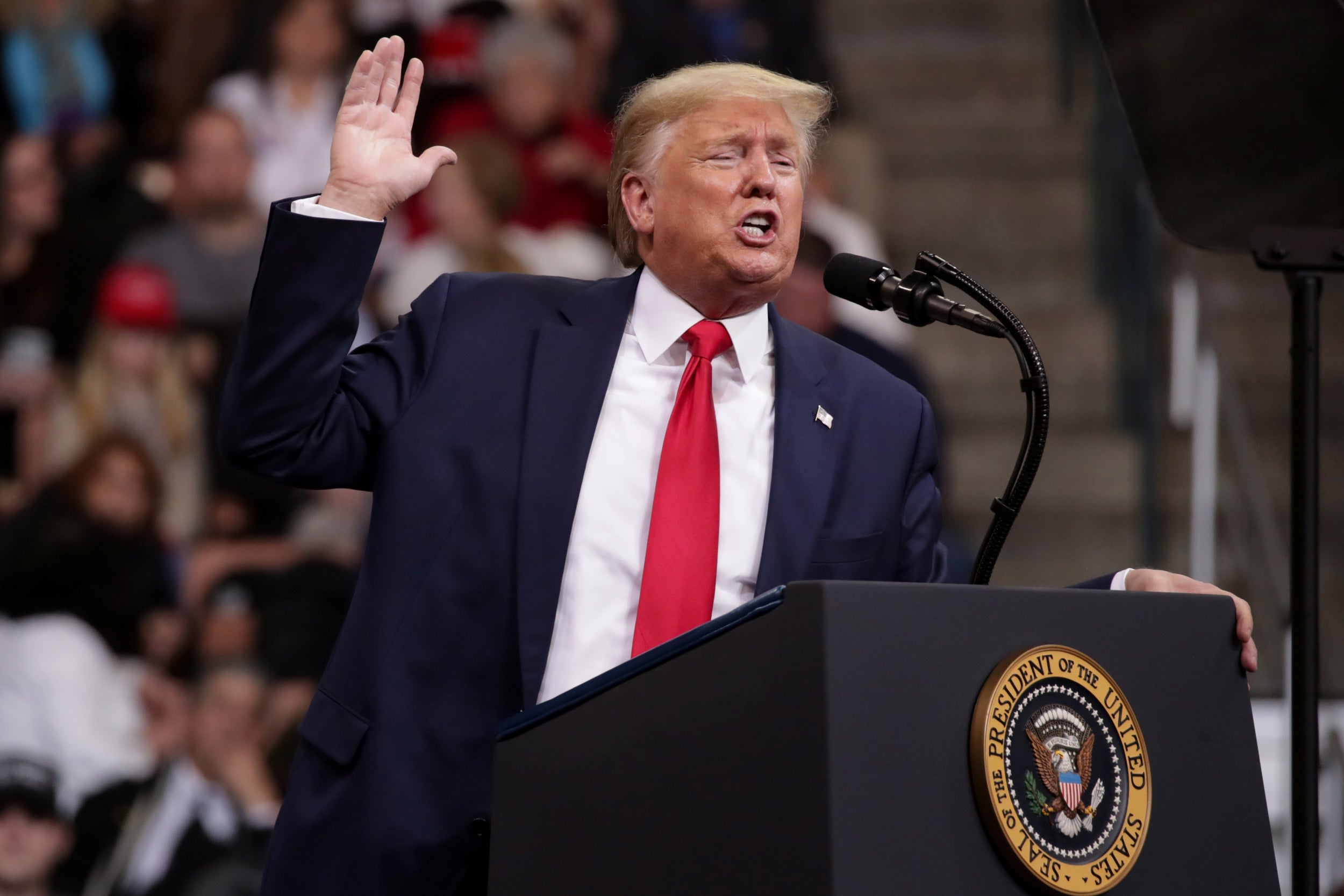Trump launches wild rant against Bloomberg with bizarre photoshopped image