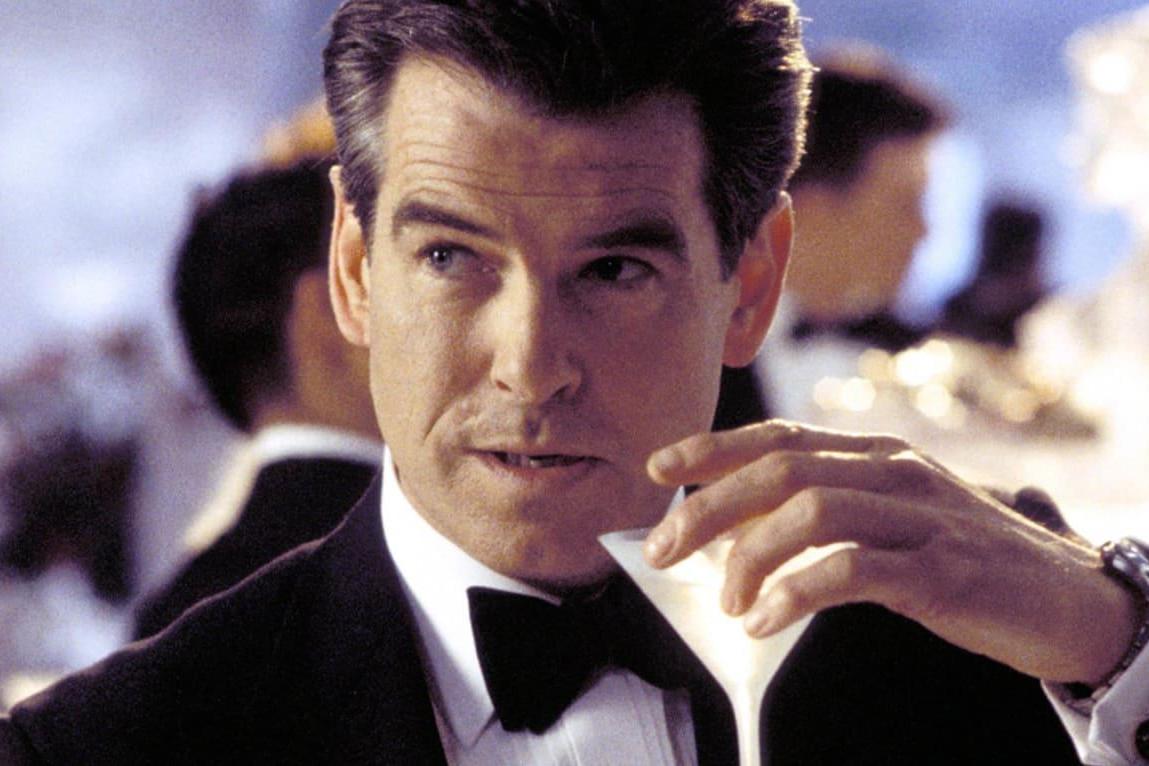 Vodka or gin? Pierce Brosnan in ‘Die Another day’ with another martini