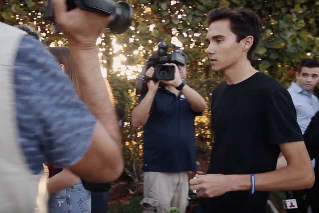 David Hogg in the documentary 'After Parkland'.