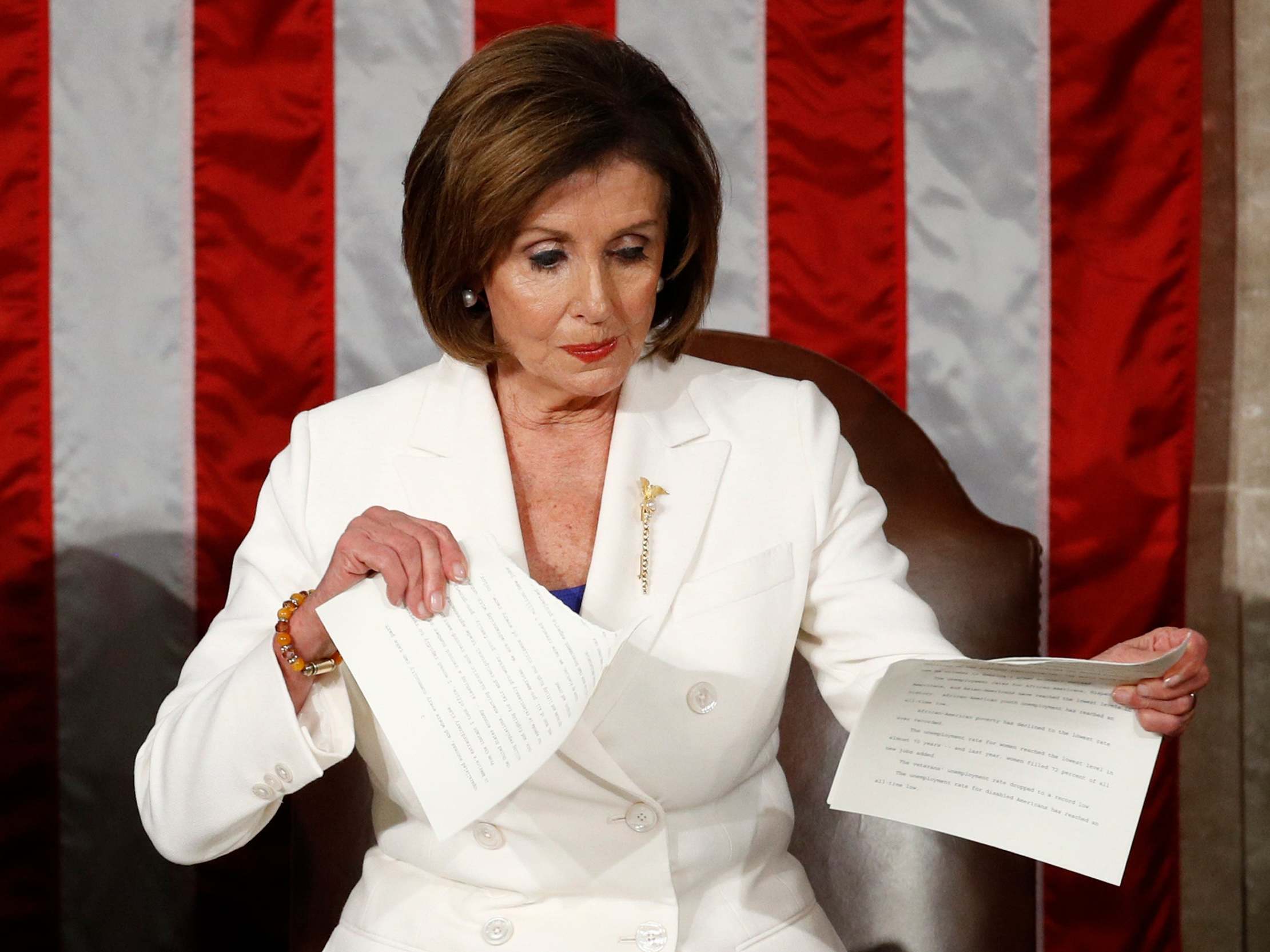 Pelosi’s shredded paper is super-charged with historical resonance