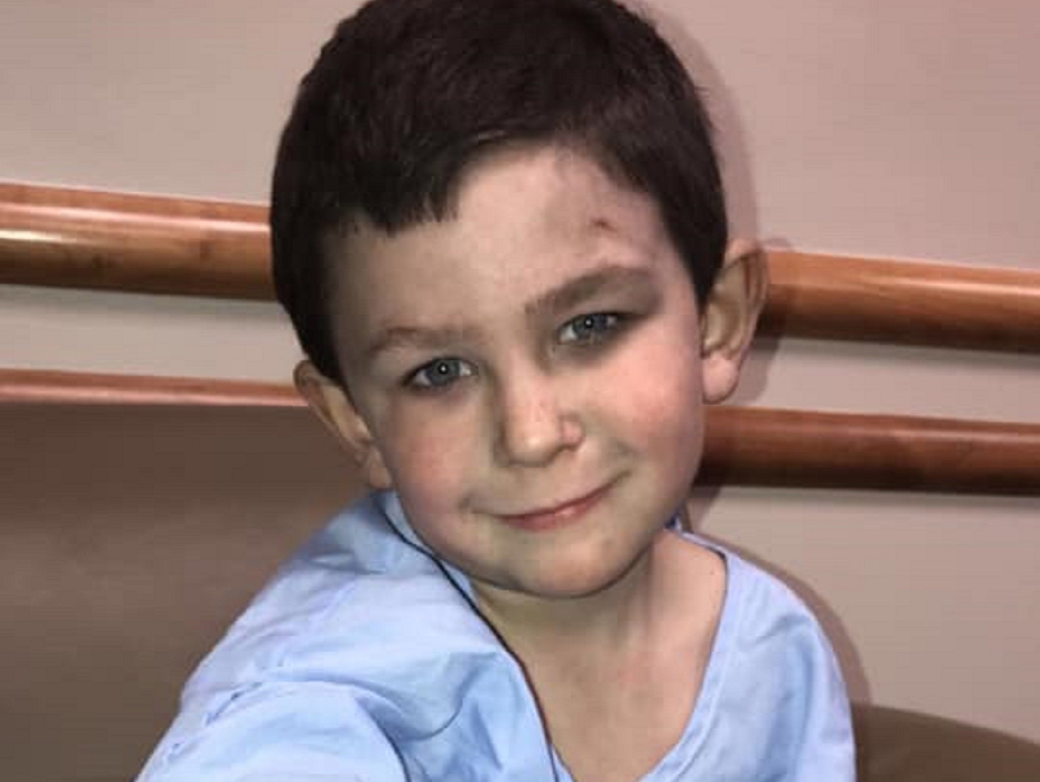 Five-year-old Noah Woods has been made an honorary firefighter and saving his family from a blaze at their home in Bastow County, Georgia, US, on 9 February, 2020.